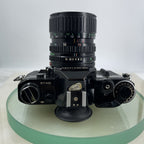 Canon AE-1  Black 35mm SLR Film Manual Camera + Canon 35-70mm Lens TESTED #5966