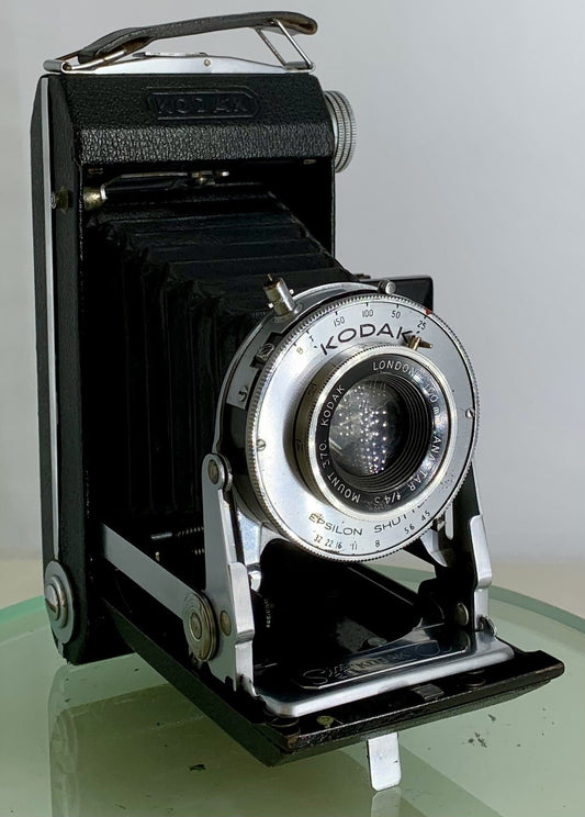 VINTAGE KODAK LONDON 100mm ANASTAR f/4.5 MOUNT 370 SIX 20 KODAK a FOLDING CAMERA0