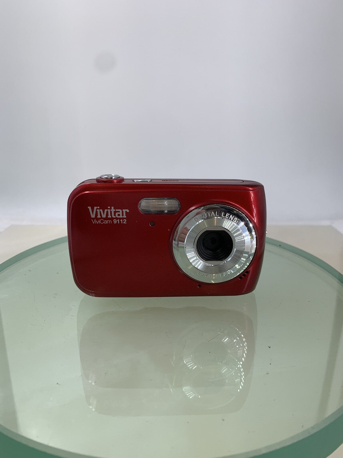 Vivitar ViviCam 9112 Digital Compact Camera 9.1 MP RED + COVER TESTED - 921