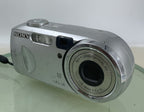 Sony Cybershot DSC-P12 5.0MP COMPACT DIGITAL CAMERA NO CARD SILVER TESTED - 1502