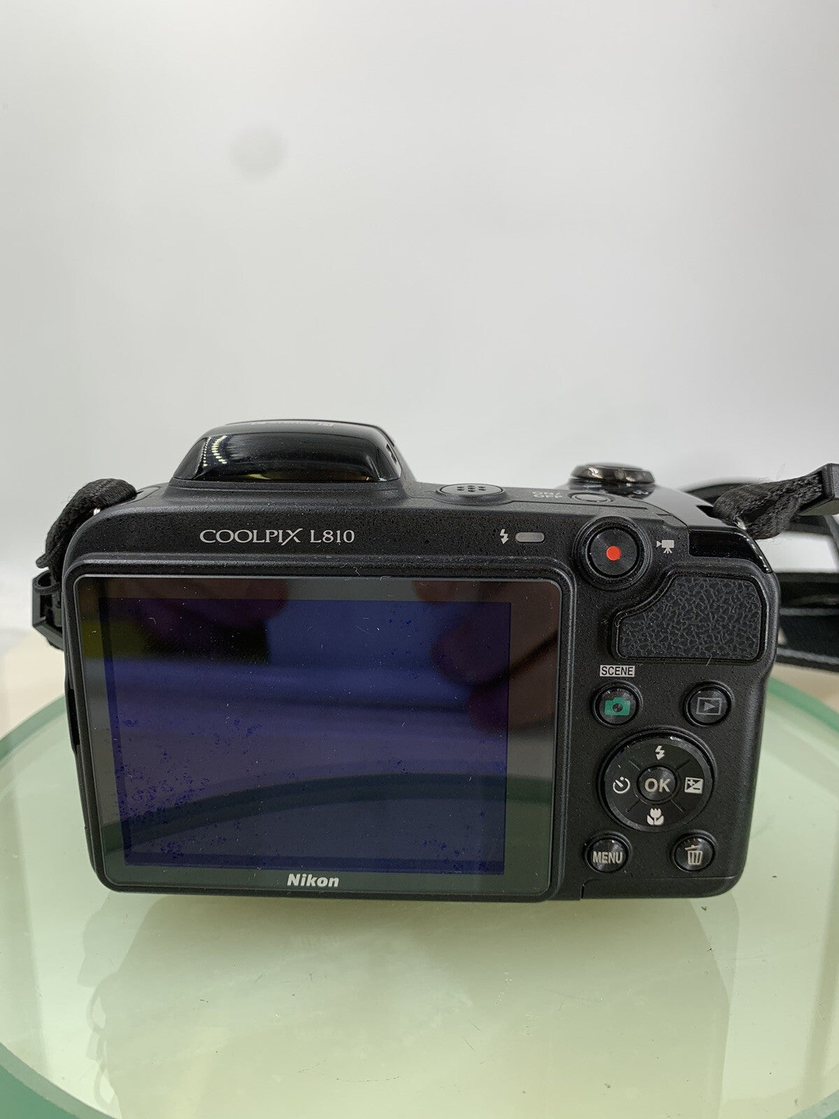 Nikon COOLPIX L810 16.1MP 26X COMPACT Digital Camera BLACK + WIRE TESTED - 9044