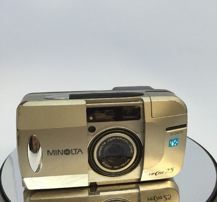 BXD MINOLTA VECTIS 25 IX-DATE APS FILM CAMERA WITH 30-75MM ASPHERICAL LENS #1311