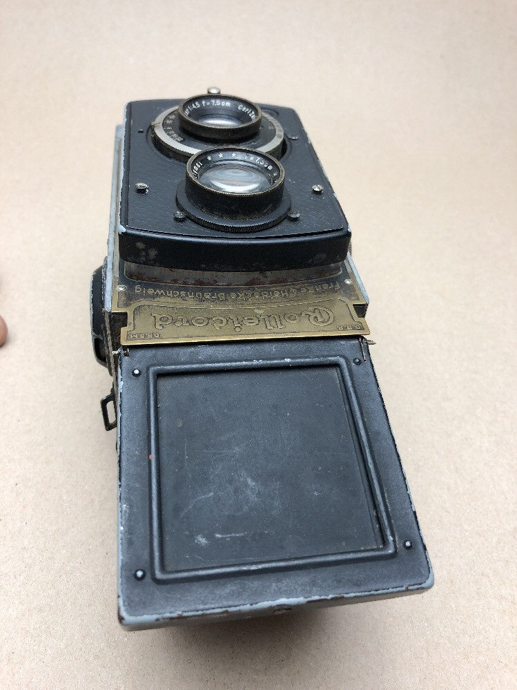 Rollei Rolleicord I Art Deco Shutter In working Zeiss 75mm lens Very Rare 19345