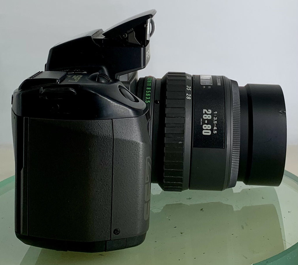PENTAX SF-7 CAMERA + PENTAX-F ZOOM 28-80MM F3.5-4.5 LENS + TESTED-3452
