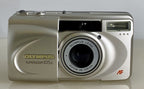 Olympus Superzoom 105G 35mm Film Point & Shoot Camera + SILVER + TESTED - 621