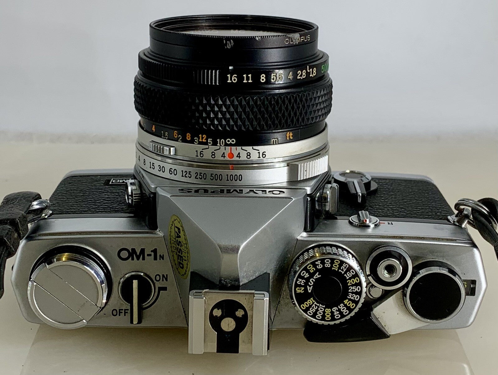 Olympus OM-1N MD 35mm Film SLR Manual Camera+Olympus 50/1.8 Zuiko Lens+Case #1197