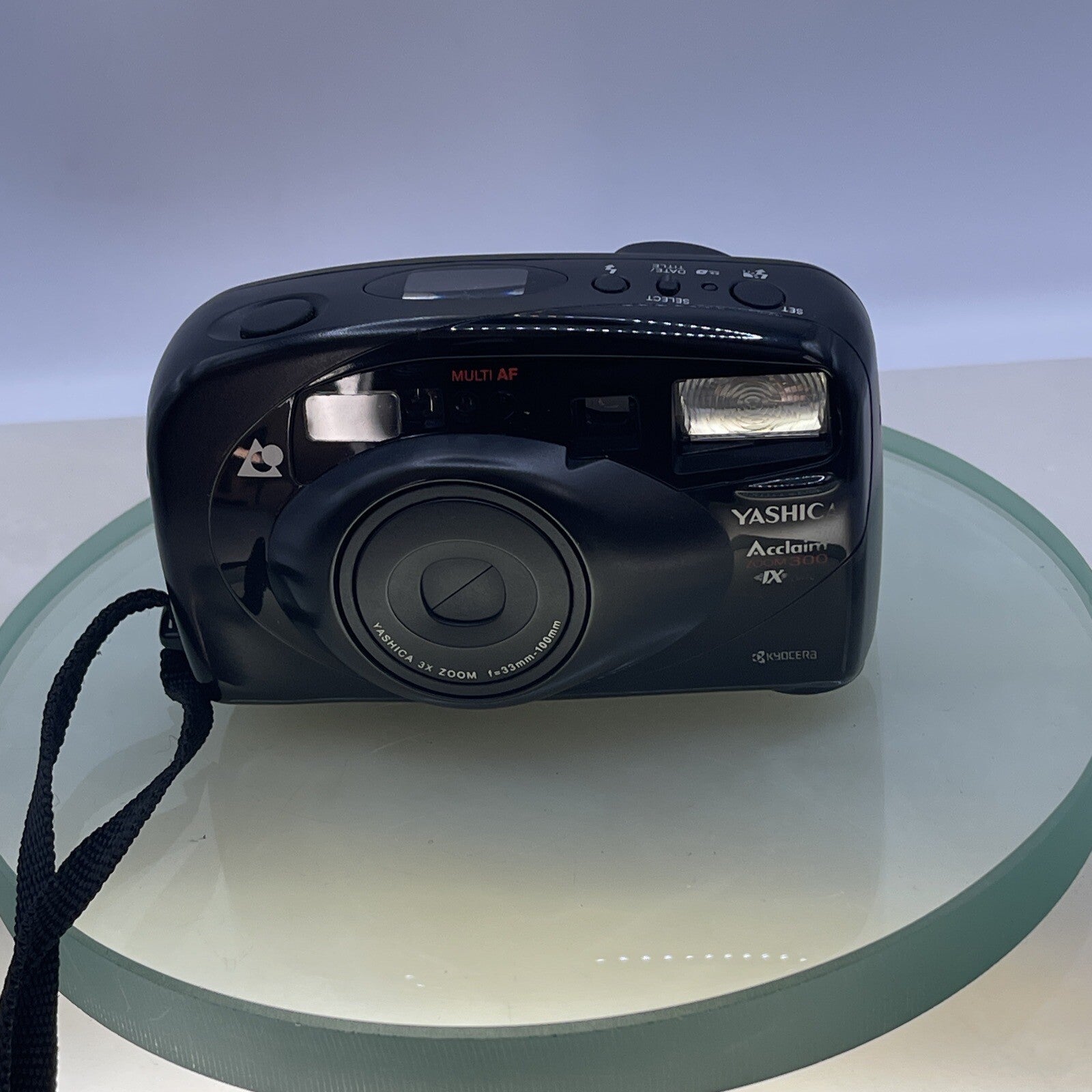  YASHICA ACCLAIM  ZOOM 300 Camera&CASE WORKING - RARE #1262