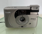 KODAK ADVANTIX F350 GREY COMPACT FILM CAMERA - WITH COVER - TESTED - 2241