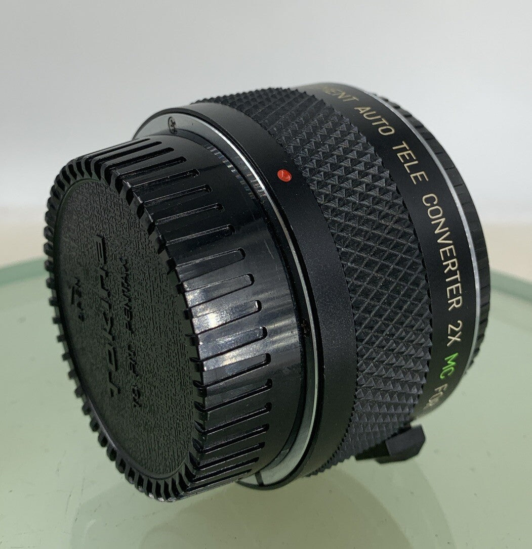 ELICAR MC7 AUTO Teleconverter BLACK LENS FOR CAMERA PERFECTLY TESTED - 4686