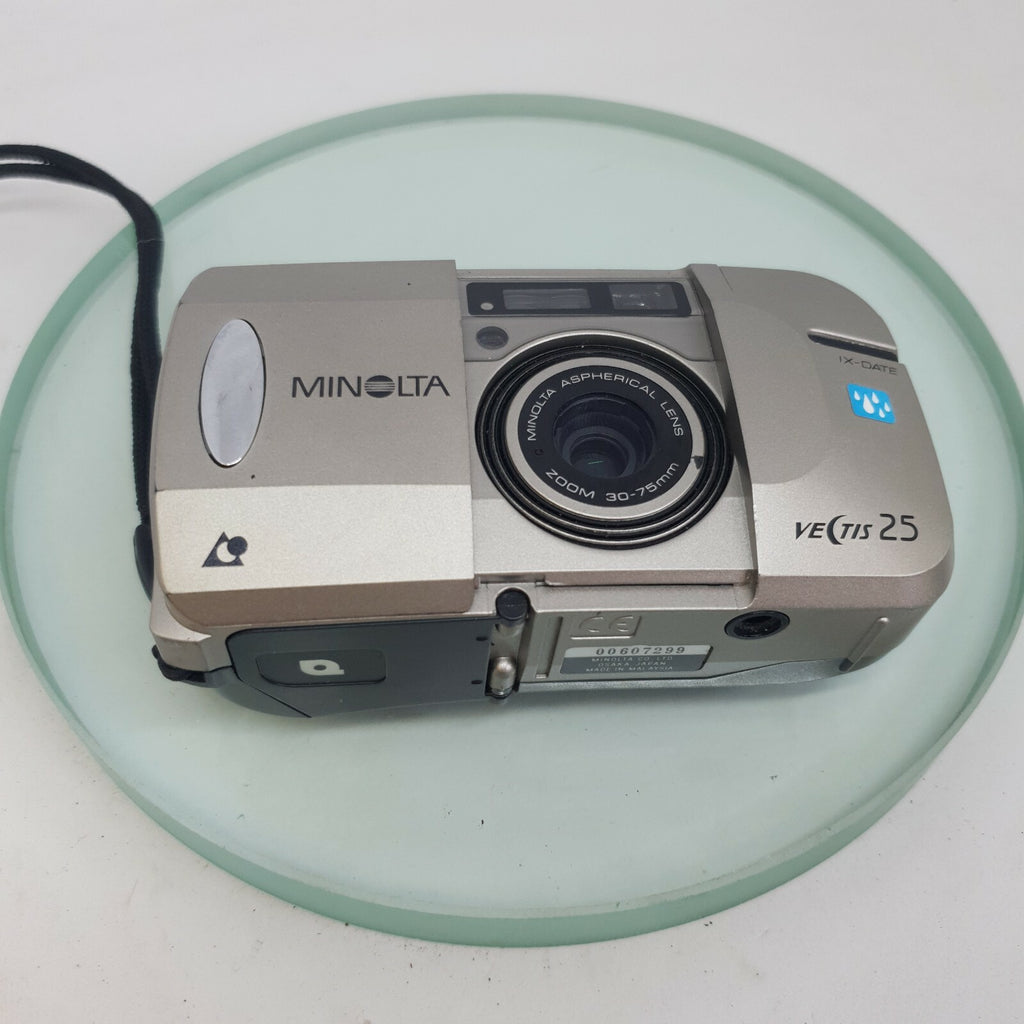 MINOLTA VECTIS 25 IX-DATE APS FILM CAMERA WITH 30-75MM ASPHERICAL LENS #5745