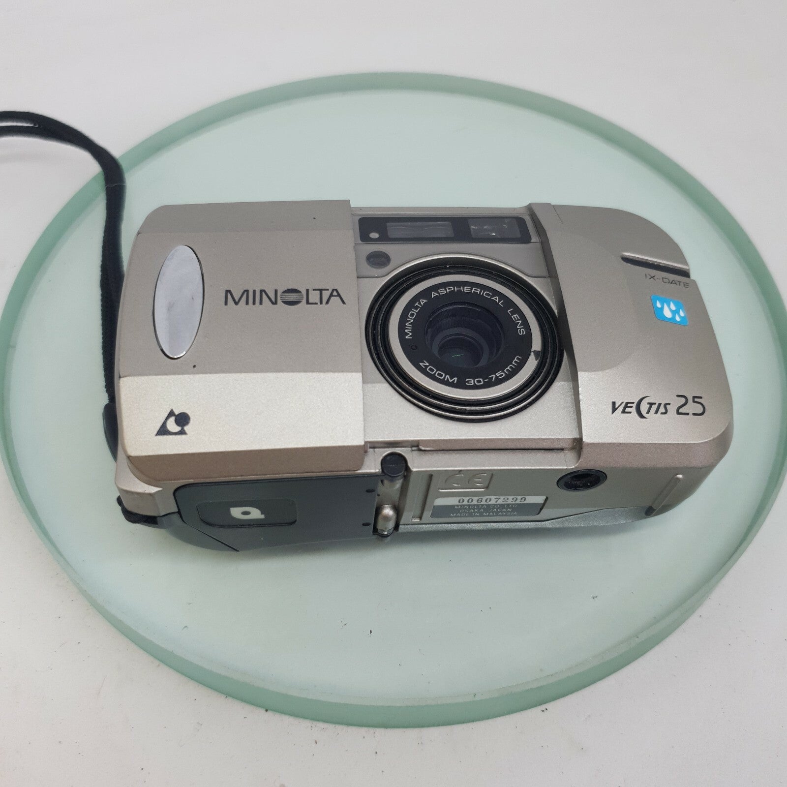 MINOLTA VECTIS 25 IX-DATE APS FILM CAMERA WITH 30-75MM ASPHERICAL LENS #5745