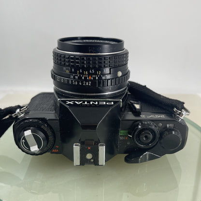 Pentax MV 1 35mm SLR Camera, with 50mm f/2 Prime Lens, Strap TESTED  #6066