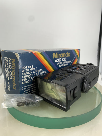 MIRANDA 630-CD MULTI-DEDICATED BLACK FLASH UNIT WITH BOX TESTED - 3900