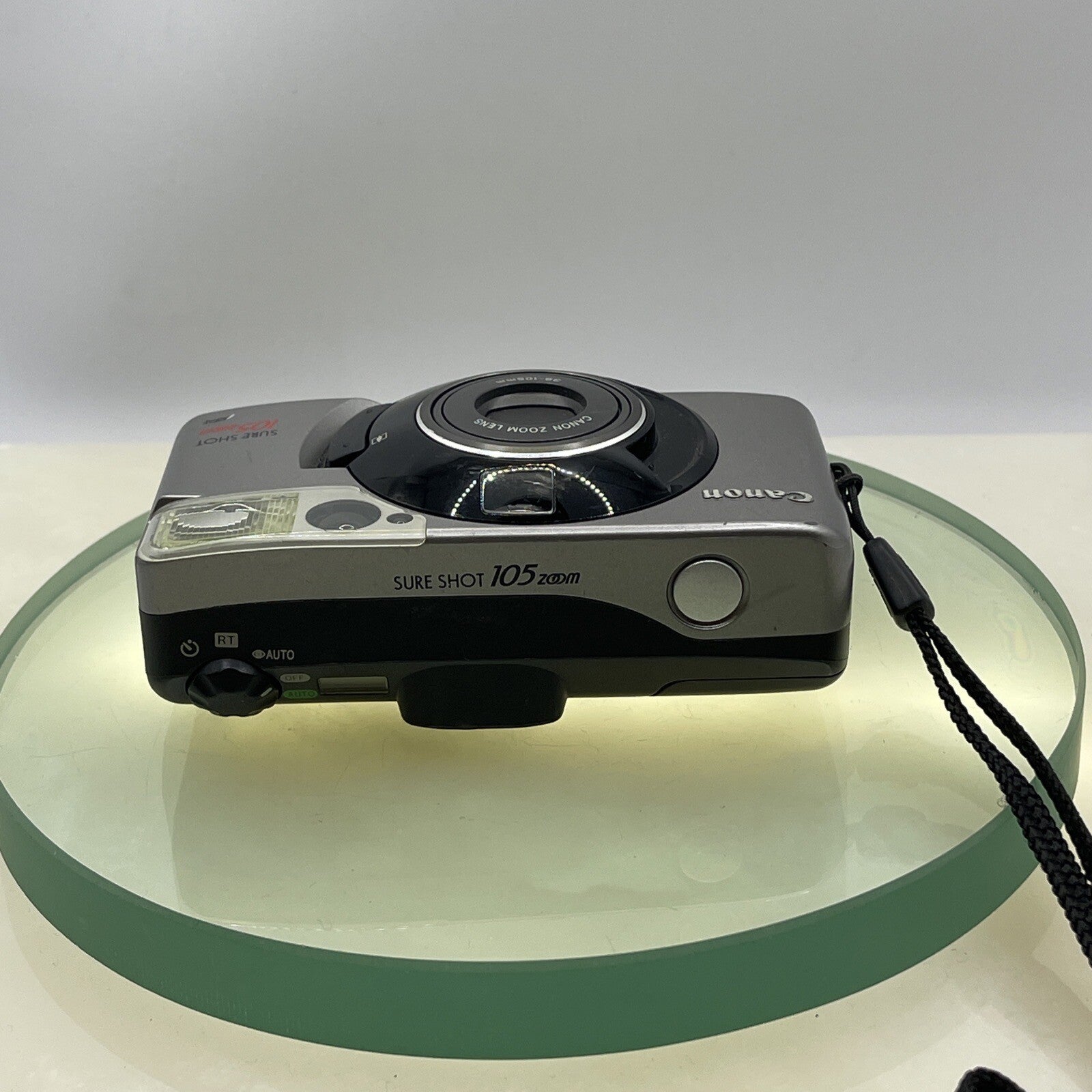 Vintage Canon Sure Shot 105 ZoomPoint&Shoot 35mm Film Camera Case Tested #8027