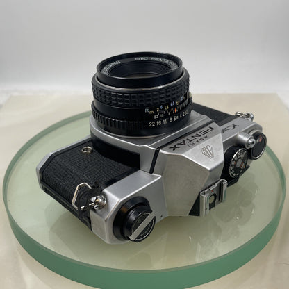 Pentax K1000 35mm SLR Film Camera+SMC Pentax-M 50mm F2 Lens TESTED METER WORK7627
