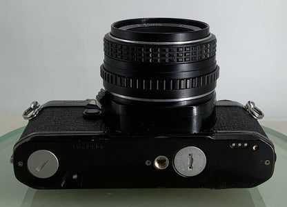Pentax MV 1 35mm SLR Camera, with 50mm f/2 Prime Lens, Strap TESTED  #1729