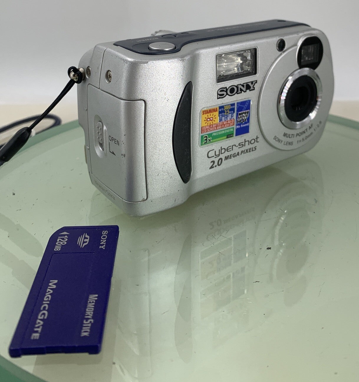 Sony Digital Camera Cybershot DSC-P31 2.0MP Silver WITH 128MB CARD Tested - 120