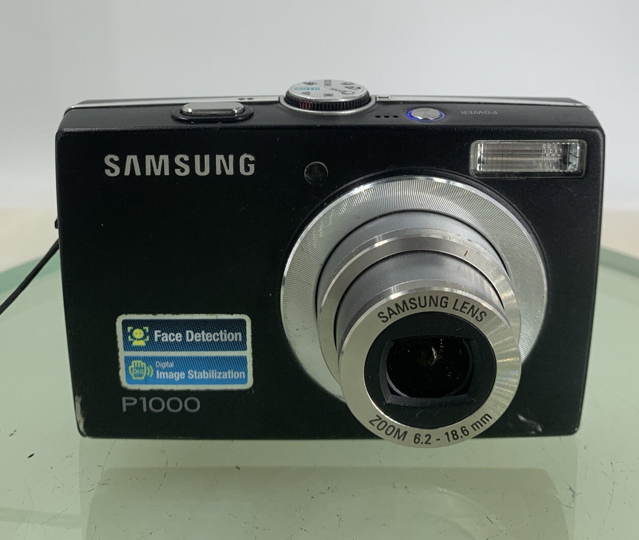 Samsung P1000 10.2MP COMPACT DIGITAL CAMERA BLACK WITH NO CHARGER -TESTED- 5051