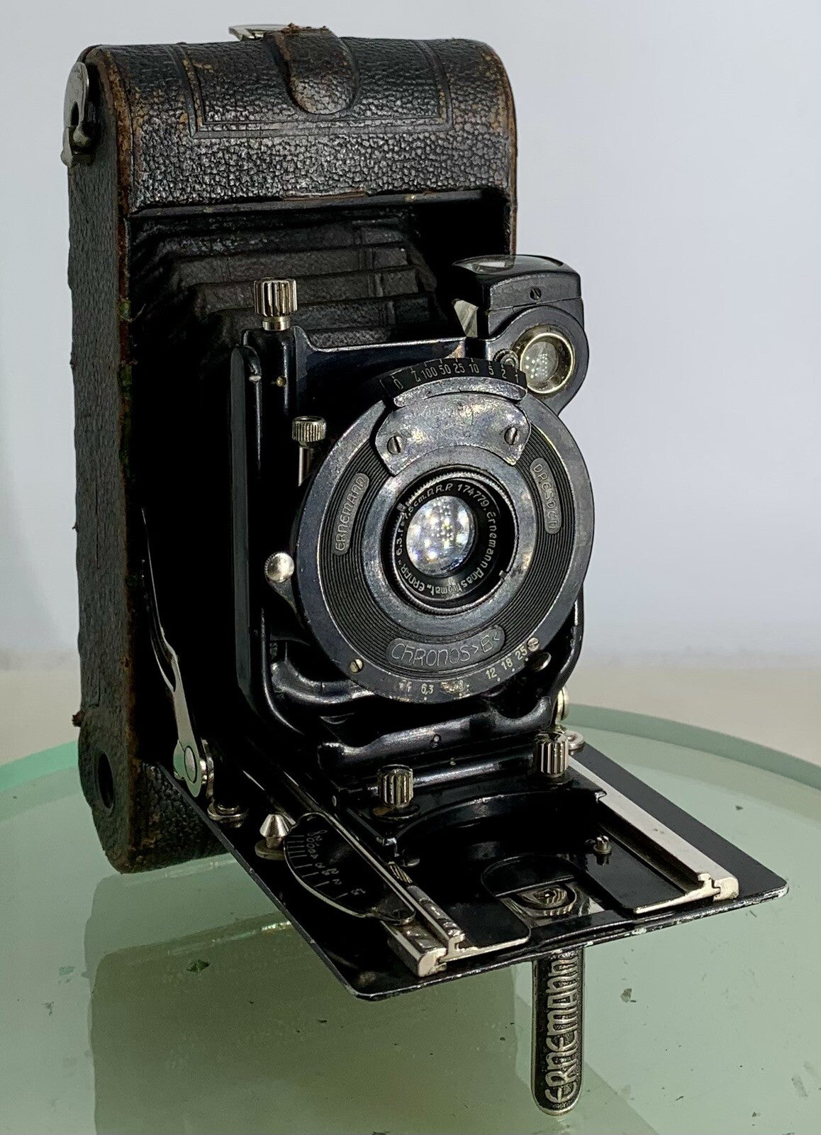 ERNEMANN DRESDEN Chronos B Ernar f=7.5cm 6.3 Lens format 120 Roll Film - 3520