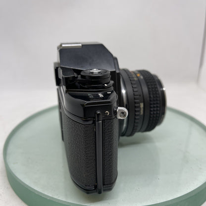 Nikon EM SLR 35mm Film Camera + 28mm 1:2.8 Lens (SUNACTION AUTO) TESTED 164