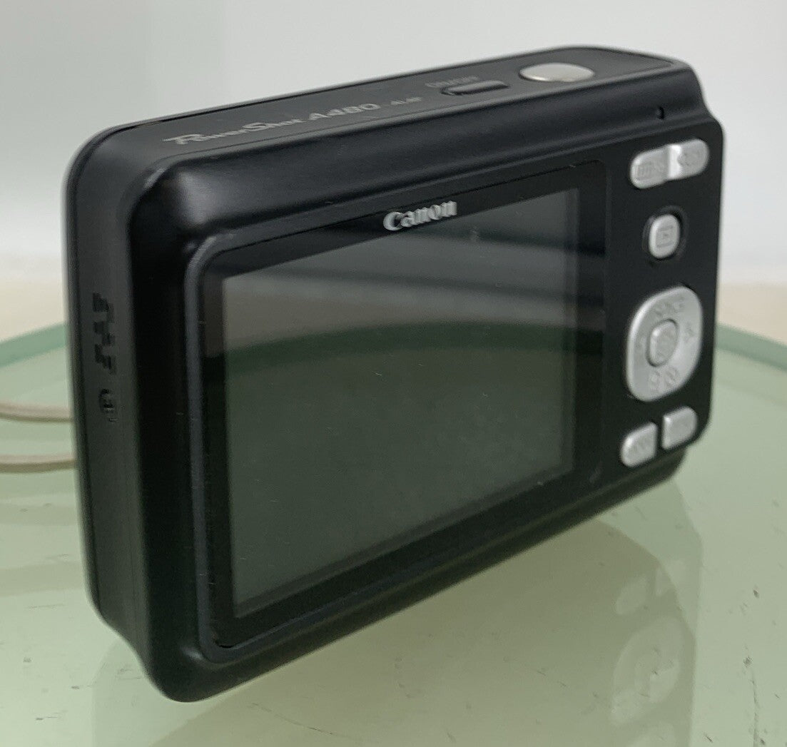 Canon PowerShot A480 10.0MP DIGITAL CAMERA BLACK NO CHARGER NO CARD TESTED - 2434