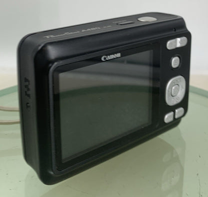 Canon PowerShot A480 10.0MP DIGITAL CAMERA BLACK NO CHARGER NO CARD TESTED - 2434