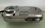 Praktica DCZ 4.4 DIGITAL CAMERA 4.0 MP SILVER DISPLAY GLASS BROKEN TESTED - 4497