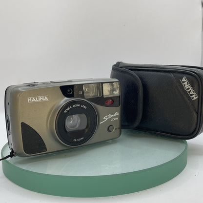 Halina Silhouette 35mm Camera w/ Power Zoom Lens Film 28-52mm DX#1820