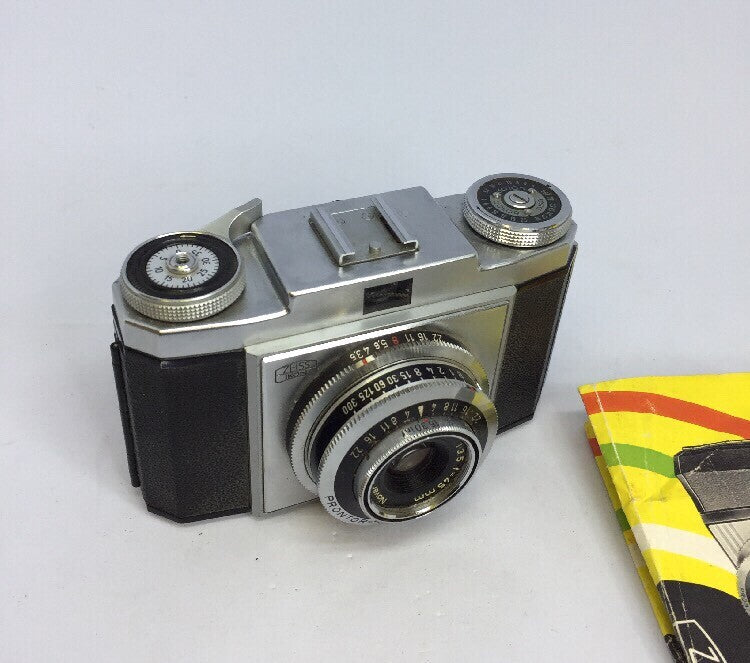 Rare Vtg Zeiss Ikon Contina IIa Camera -Boxe d& Manual-Novar Anastigmat Lens#5115