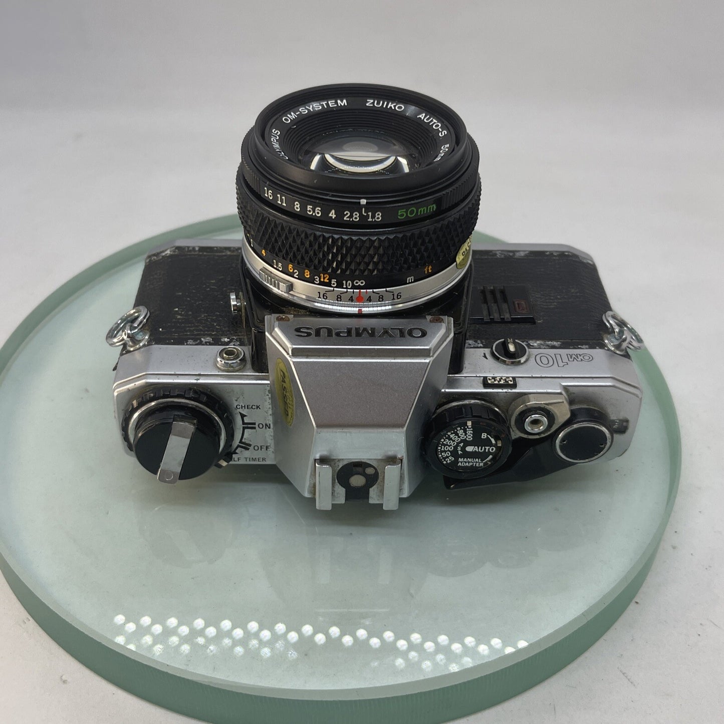 Olympus OM10 35mm Film SLR Manual Camera +Olympus 50/1.8 MC Zuiko Lens TESTED3905