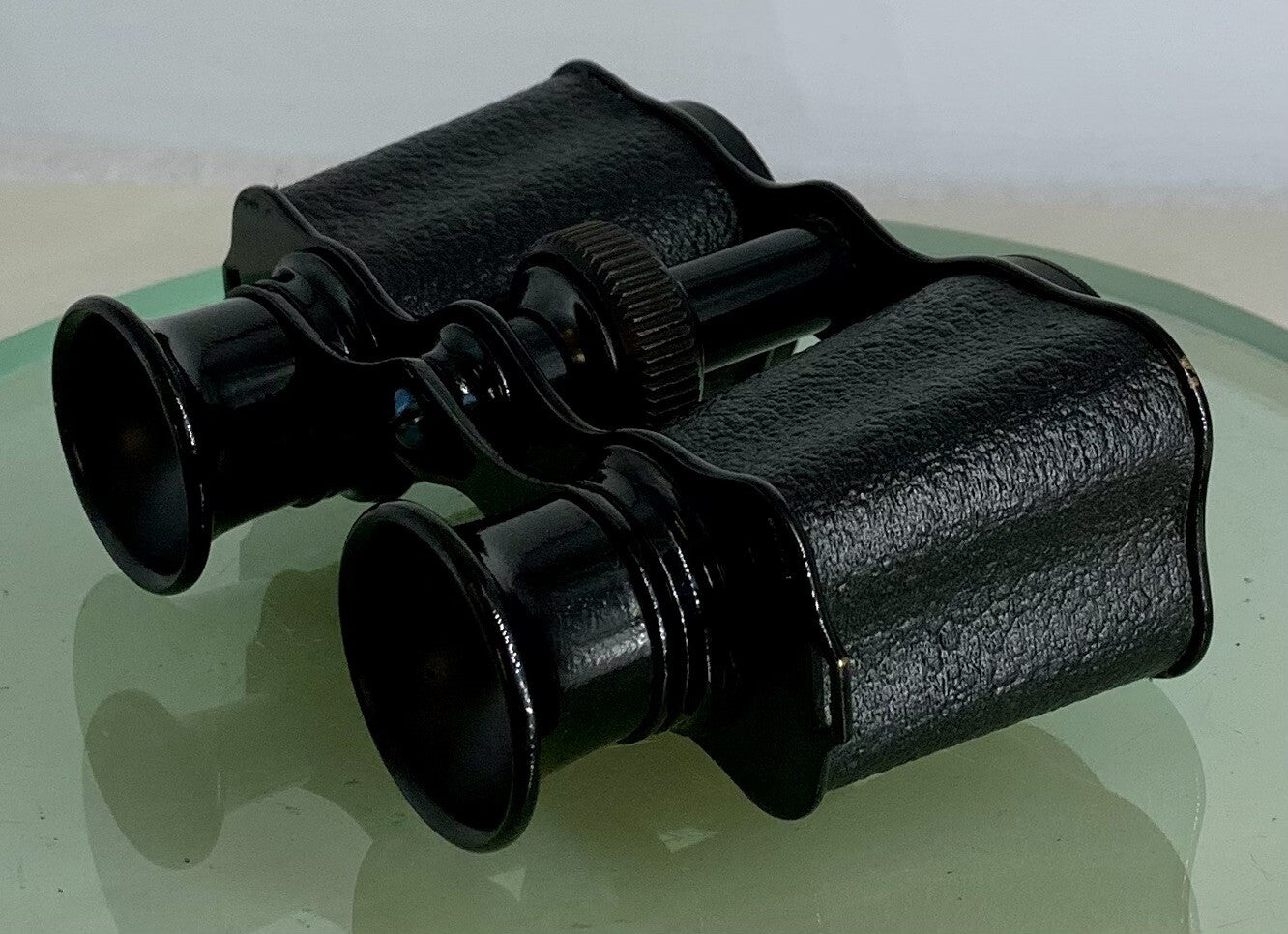 Old Vintage Dumont Binocular+All Black With Leather Case+Good Condition - 3565