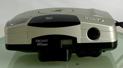 Canon Sure Shot 60 Zoom 38-60mm Compact Film Camera - Case - Tested - 3156