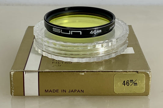 SUN 46MM YELLOW FILTER FOR CAMERA LENS + CASE + BOX - 5280