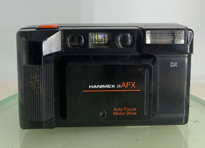HANIMEX 35AFX BLACK POINT AND SHOOT FILM CAMERA GOOD CONDITION TESTED - 8341