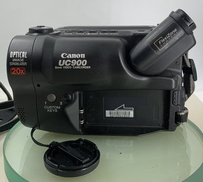 Canon UC900 8mm Video Camcorder Camera + REMOTE+EXTRA BATTERIS+BAG TESTED-2997
