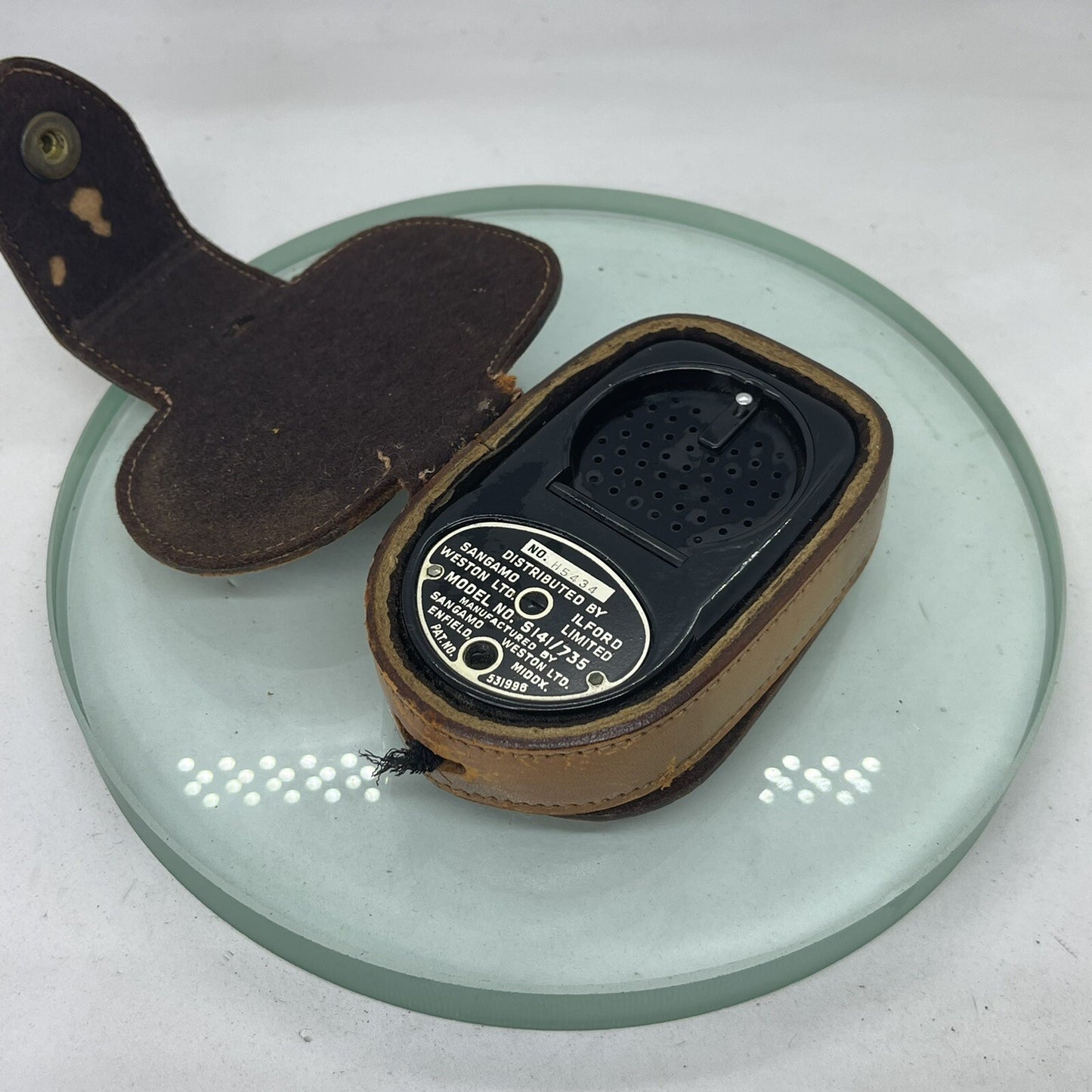 Sangamo Weston Master II Light Meter Tested with Leather Case TESTED 1971