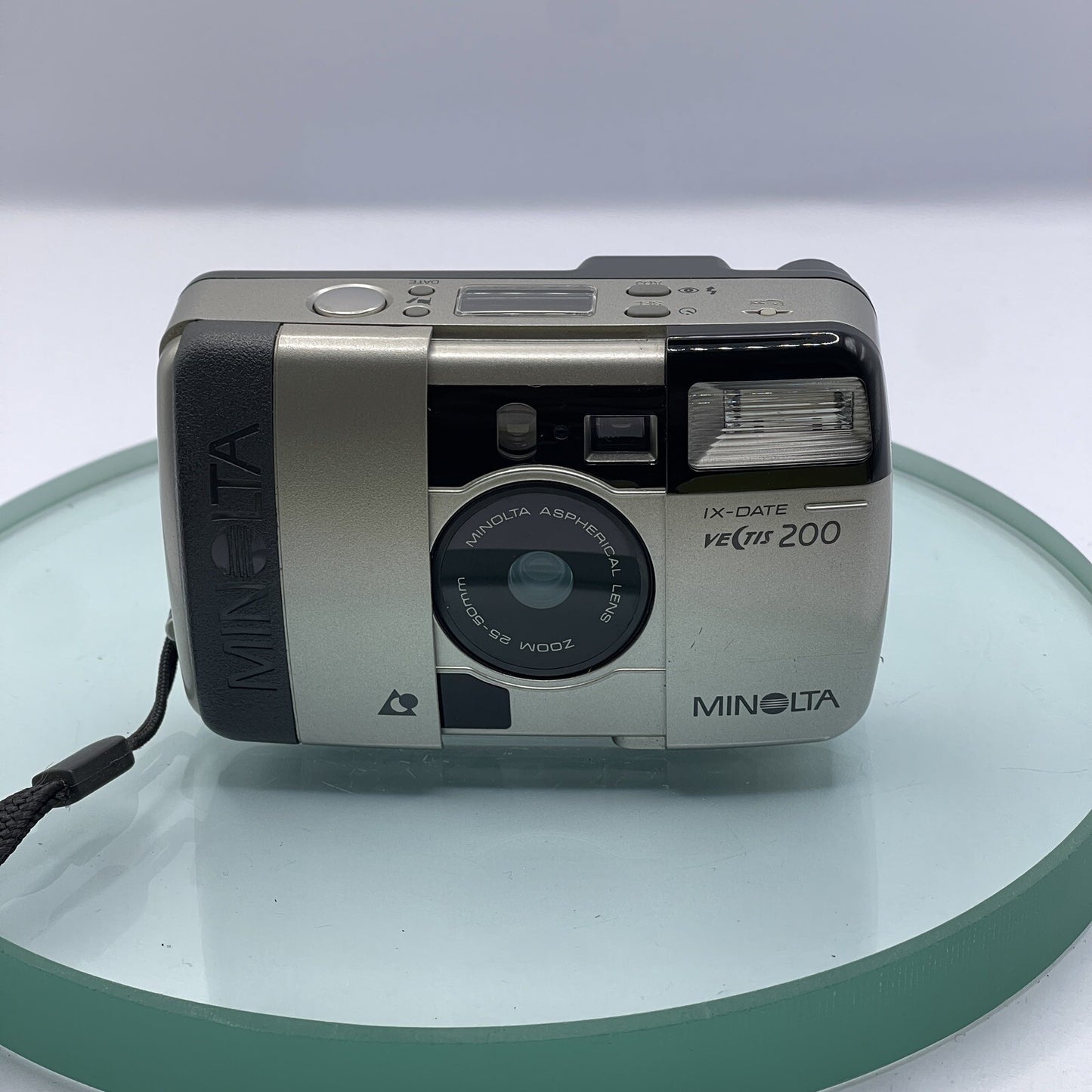 MINOLTA VECTIS 200 IX DATE CAMERA Vintage Film Camera 25mm-50mm & Case Tested7021