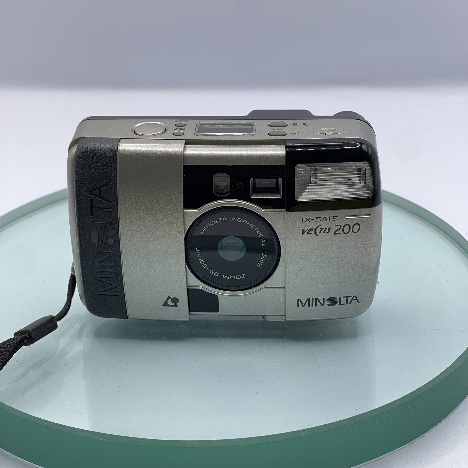 MINOLTA VECTIS 200 IX DATE CAMERA Vintage Film Camera 25mm-50mm & Case Tested7021