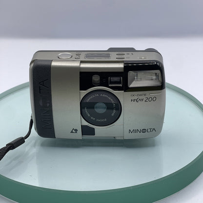 MINOLTA VECTIS 200 IX DATE CAMERA Vintage Film Camera 25mm-50mm & Case Tested7021