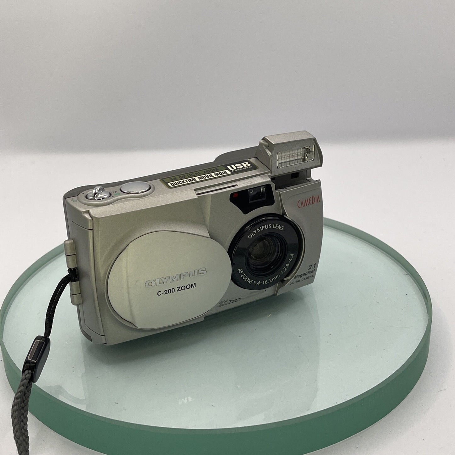 Olympus Camedia C-200 Zoom 2.1MP Compact Digital Camera Silver Tested #91