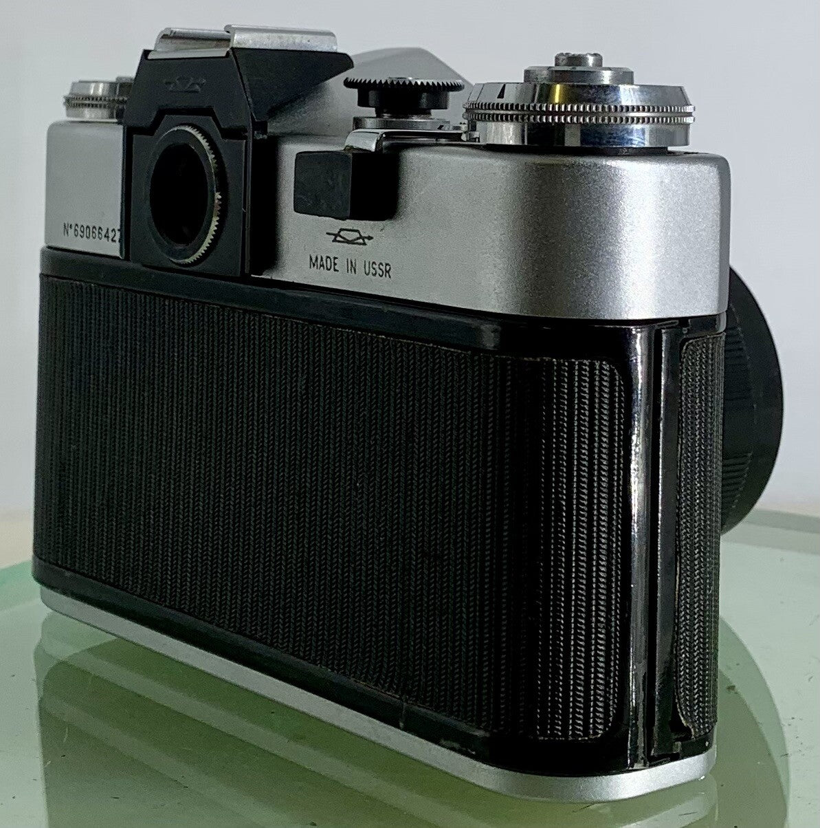 Vintage Zenit - B SLR Camera + HELIOS-44M 2/58 Lens + SILVER + TESTED - 3293