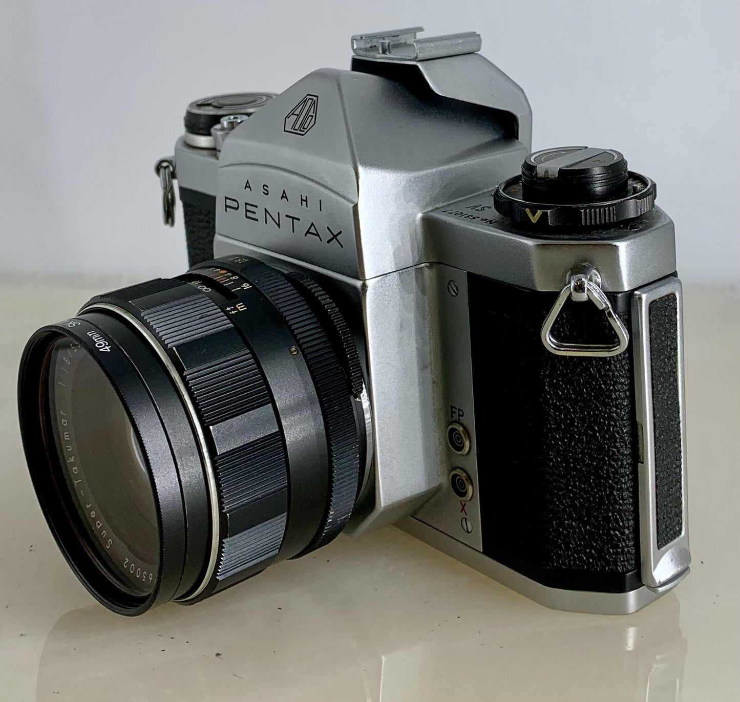 Asahi Pentax SV No.581077 SLR Camera + Super-Takumar f/1.8-55mm Lens+Tested#1205