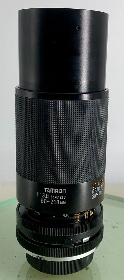 TAMRON LENS 80-210MM 1:3.8-1.4 ADAPTALL 2 KONICA MOUNT A JAPAN CAMERA CLASSIC#143
