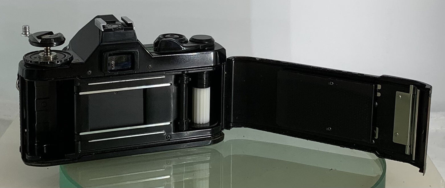 Pentax MV 1 35mm SLR Camera, with 50mm f/2 Prime Lens, Strap TESTED  #1727