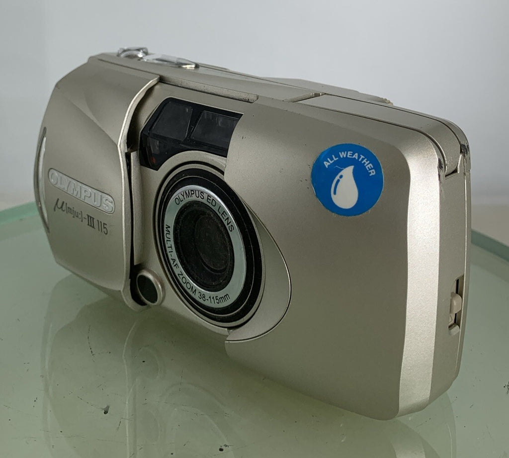Olympus mju III 115 All Weather 38-115mm Zoom Compact 35mm Film Camera + TIN#2132