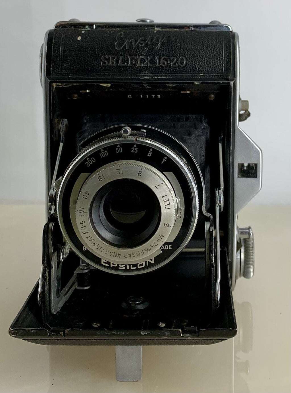 Ensign Selfix 16/20 Roll Film Camera from 1950s Ensar 75mm- Working Condition#181