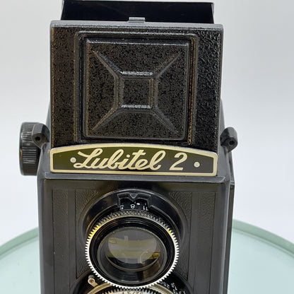 Vintage LUBITEL 2 Twin Lense Reflex (TLR) Camera with Black, Case, Vintage #2777