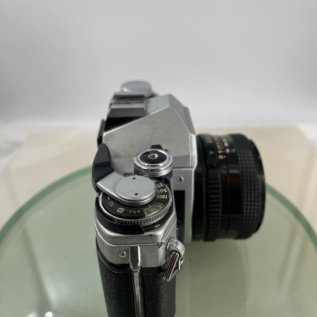 Canon AE-1  35mm SLR Film Manual Camera + Canon 50mm F/1.8 FD Lens Like A-1 #7487