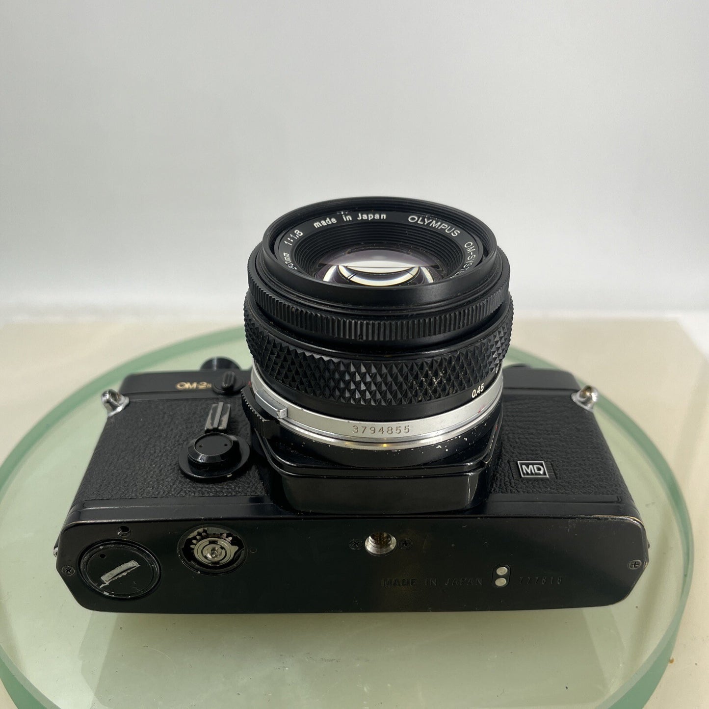 Olympus OM-2n Black - 35mm SLR Film Camera + 50mm f/1.8 Lens-Tested & Working8794