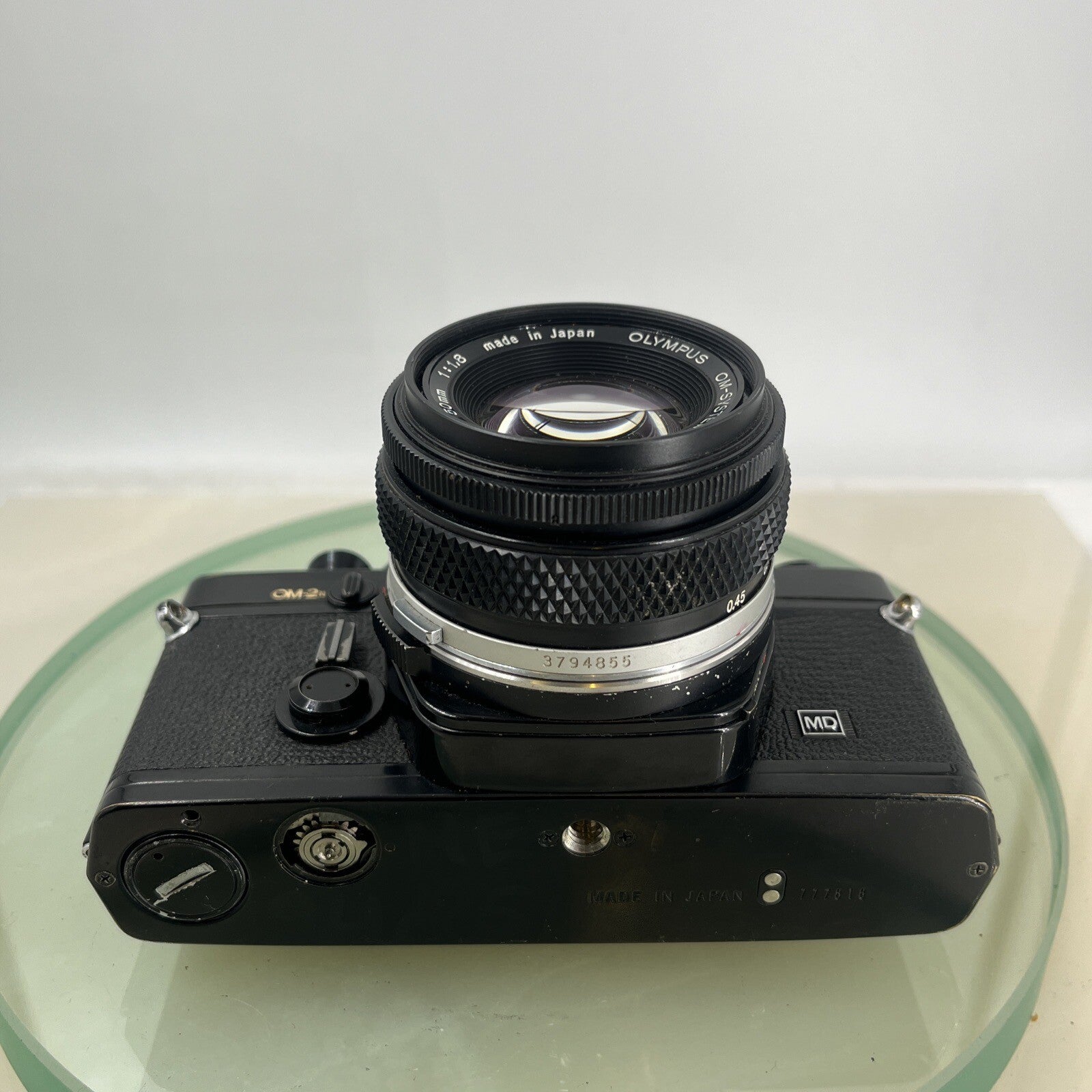 Olympus OM-2n Black - 35mm SLR Film Camera + 50mm f/1.8 Lens-Tested & Working8794